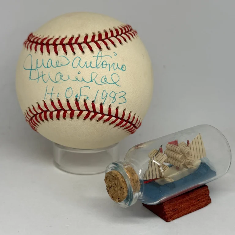 Juan Marichal signed Rawlings ONL Baseball JSA COA Inscribed Full Name HOF A4670
