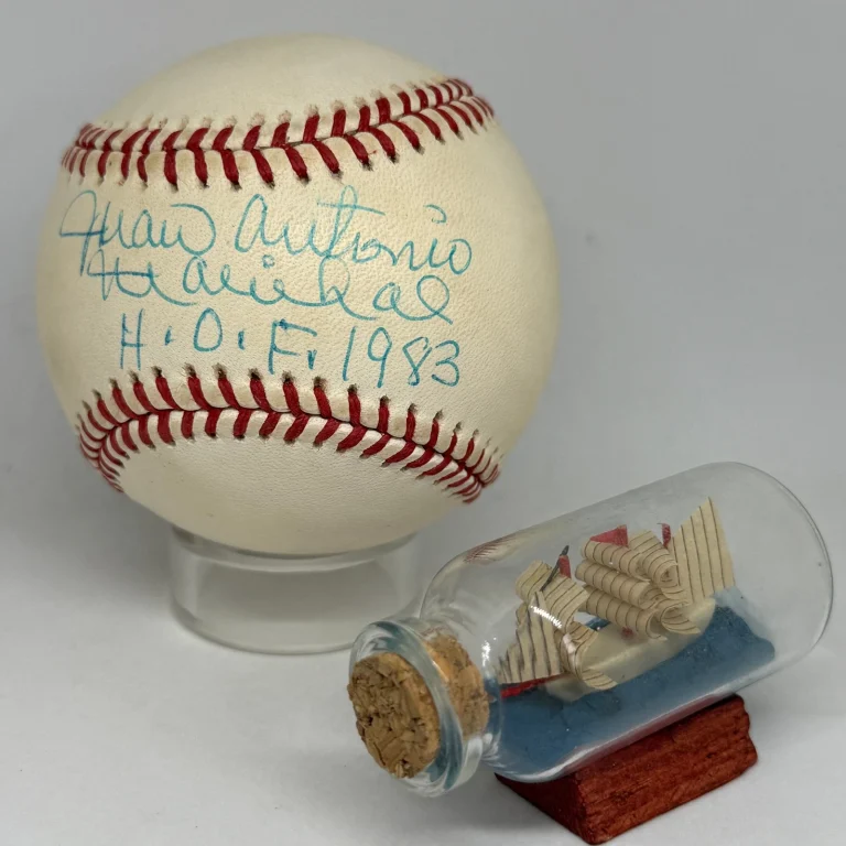 Juan Marichal signed Rawlings ONL Baseball JSA COA Inscribed Full Name HOF A4671