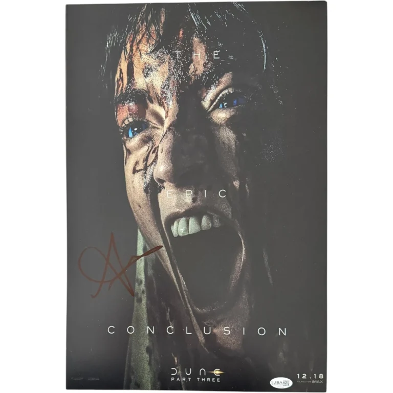 ANYA TAYLOR JOY SIGNED DUNE PART THREE 12X18 MOVIE POSTER PHOTO ALIA JSA COA