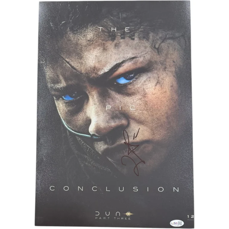 ZENDAYA SIGNED AUTOGRAPHED DUNE PART THREE 12X18 MOVIE POSTER PHOTO JSA