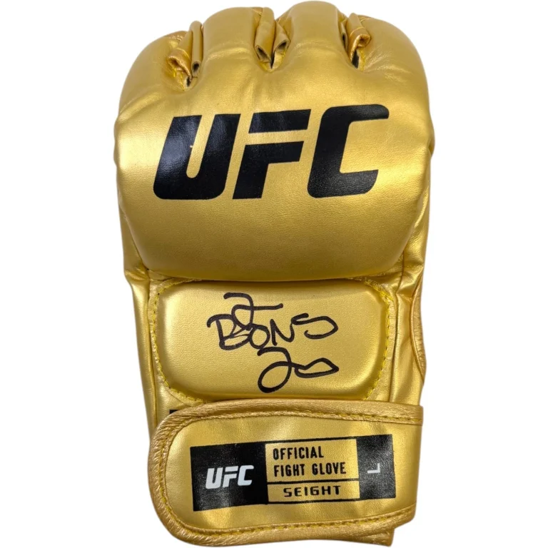 JON BONES JONES SIGNED AUTOGRAPHED UFC GOLD GLOVE CHAMPION MMA JSA COA