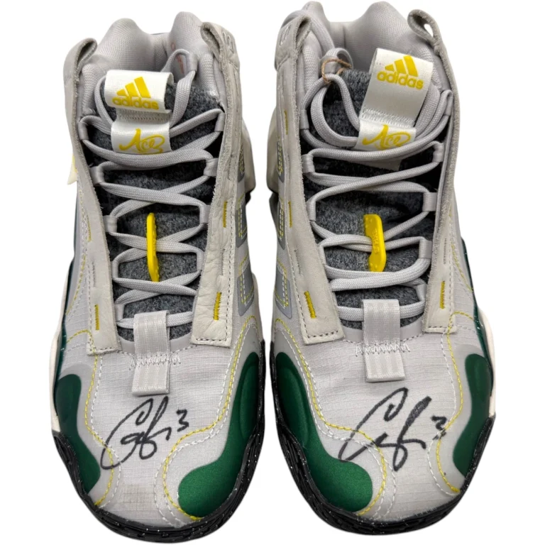 CANDACE PARKER SIGNED ADIDAS EXHIBIT B BASKETBALL SHOES SNEAKERS AUTO JSA