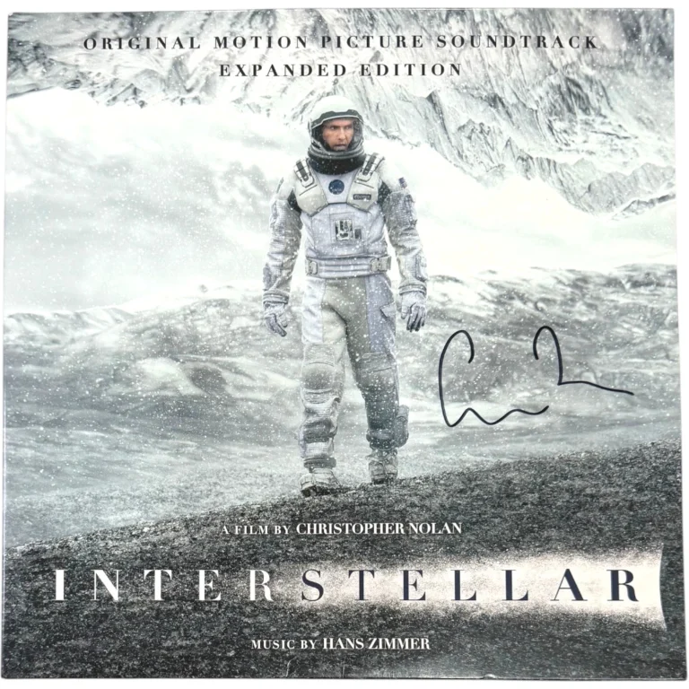 CHRISTOPHER NOLAN SIGNED INTERSTELLAR THE MOVIE VINYL ALBUM DIRECTOR AUTO JSA