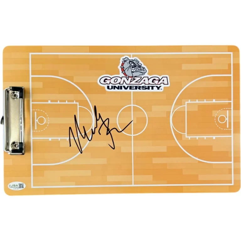 MARK FEW SIGNED AUTOGRAPHED GONZAGA BULLDOGS BASKETBALL CLIPBOARD JSA
