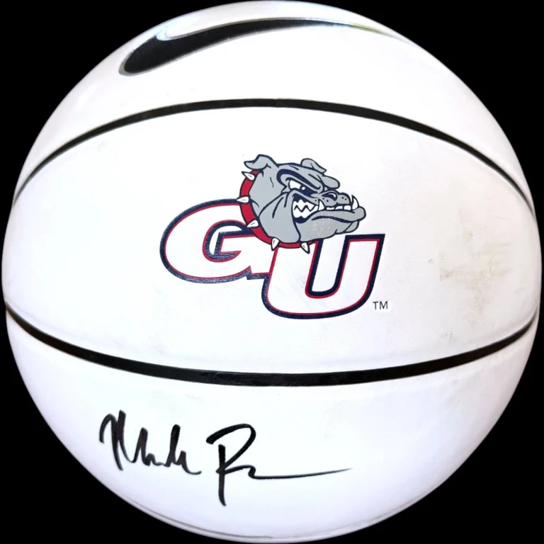MARK FEW SIGNED AUTOGRAPHED GONZAGA BULLDOGS NIKE BASKETBALL LOGO FINAL FOUR JSA