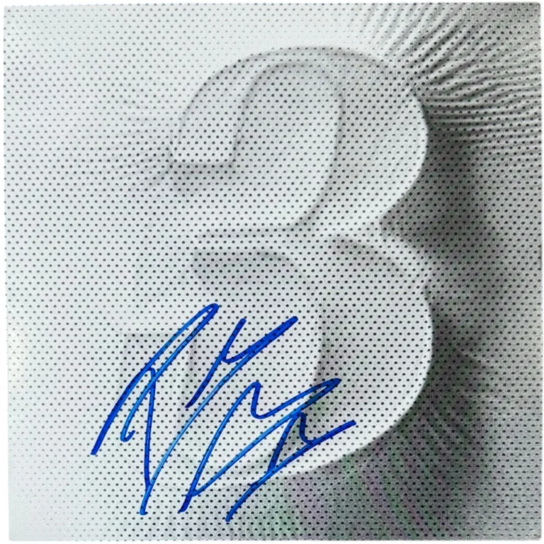 POST MALONE SIGNED WHITE IVERSON LIMITED EDITION 7-INCH VINYL /3000 AUTO JSA COA
