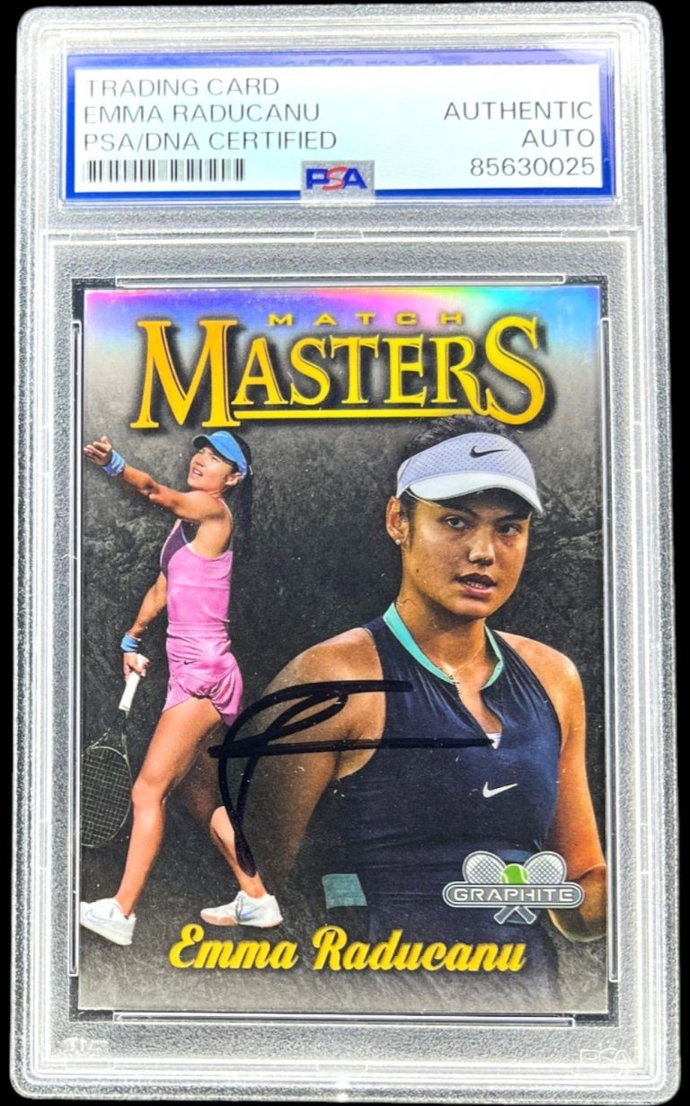 Emma Radacanu Signed 2024 Topps Graphite #MM-ER Match Masters Auto PSA/DNA