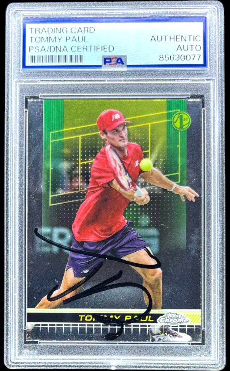 Tommy Paul Signed 2024 Topps Chrome #69 Tennis PSA/DNA Auto