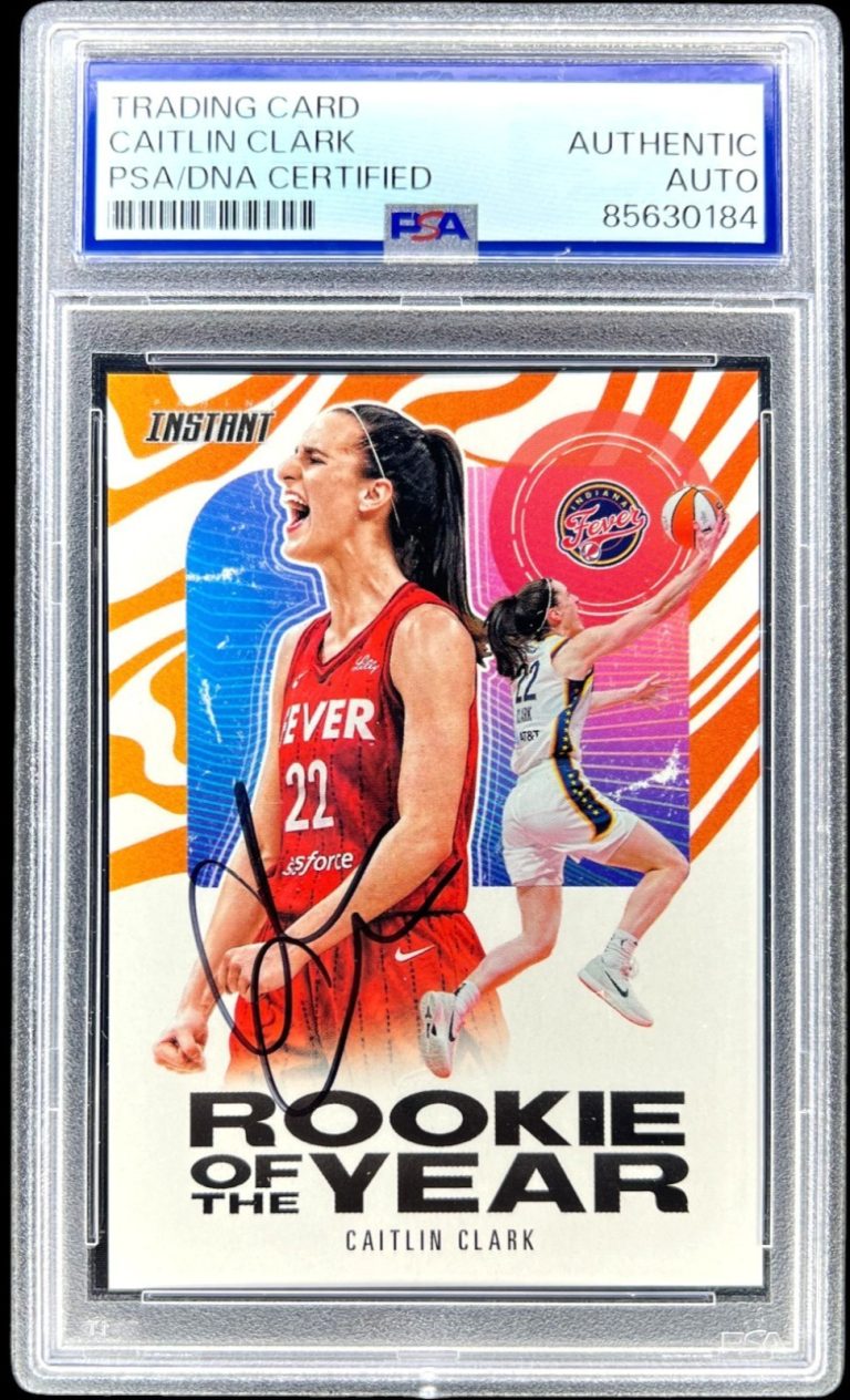 Caitlin Clark Signed 2024-25 Panini Instant ROY (RC) Fever PSA/DNA Auto !