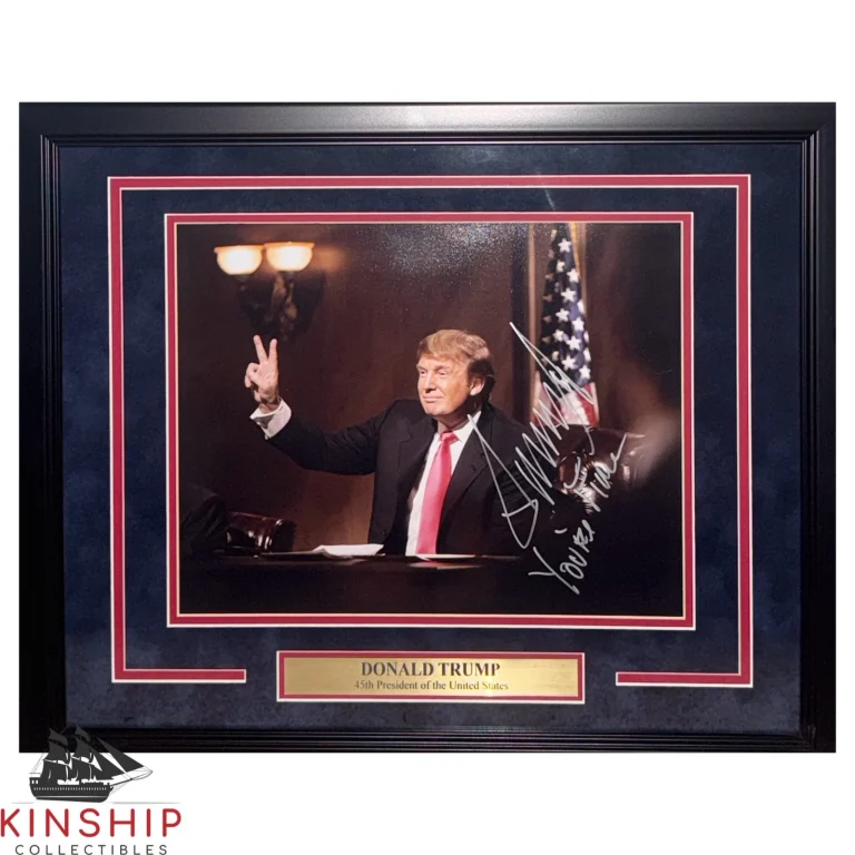 President Donald Trump signed 11x14 Photo JSA LOA Inscribed 