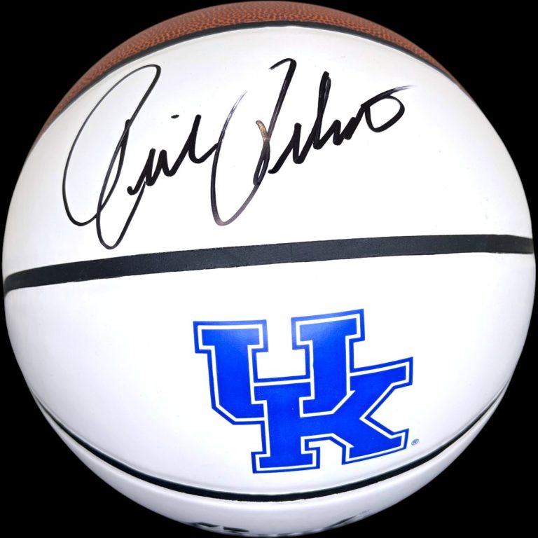 Rick Pitino Signed Kentucky Wildcats Logo Basketball w/JSA COA