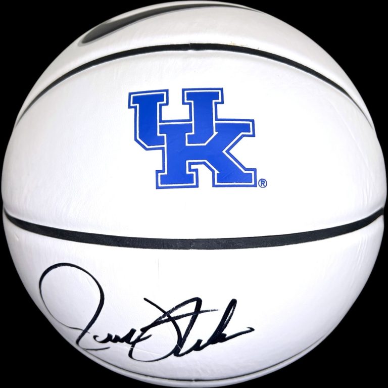 Rick Pitino Signed Kentucky Wildcats Logo Basketball w/JSA COA