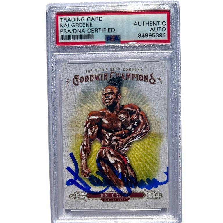 Kai Greene Signed 2018 Upper Deck Goodwin Champions #17 PSA Auto