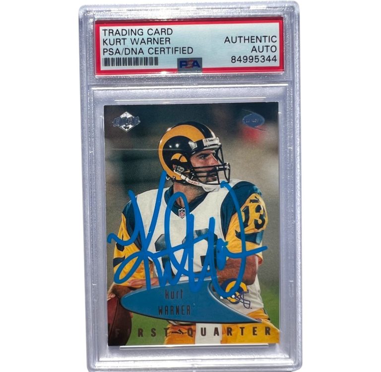 KURT WARNER RC 1999 COLLECTORS EDGE #123 SIGNED AUTOGRAPH ROOKIE CARD PSA AUTO