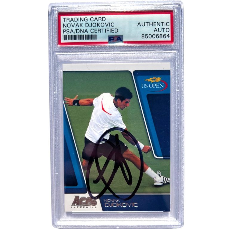 2008 Ace Authentic US Open - Novak Djokovic SIGNED #US3 PSA AUTO