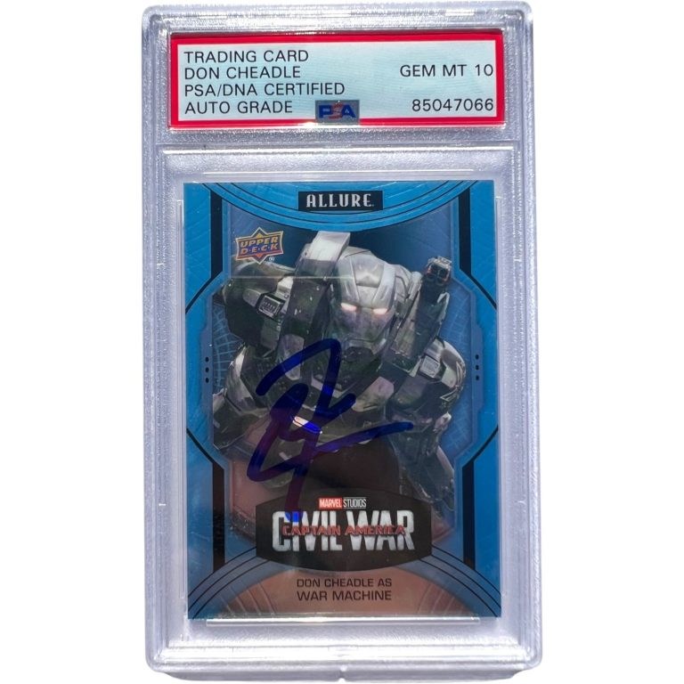 2022 Upper Deck Marvel Allure Series Don Cheadle Signed War Machine PSA Auto 10