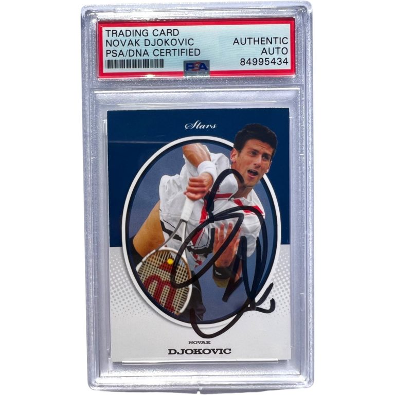 Novak Djokovic Signed 2008 Ace Authentic Grand Slams II Stars Rookies #S3 RC PSA