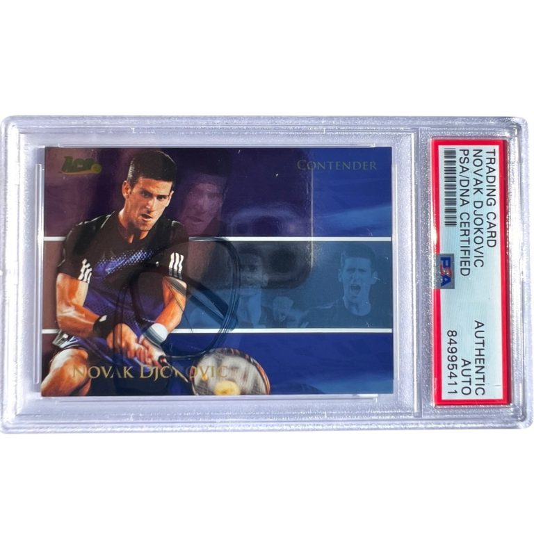 2008 Ace Authentic Matchpoint Novak Djokovic Signed #3 PSA Auto Authentic