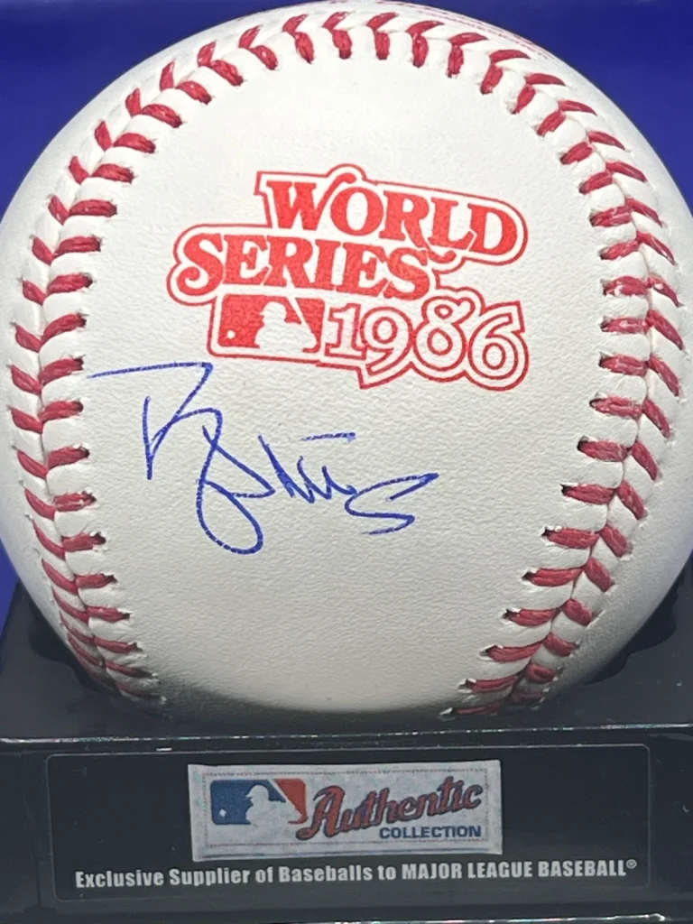 DARRYL STRAWBERRY NEW YORK METS BECKETT SIGNED 1986 WORLD SERIES OML BASEBALL