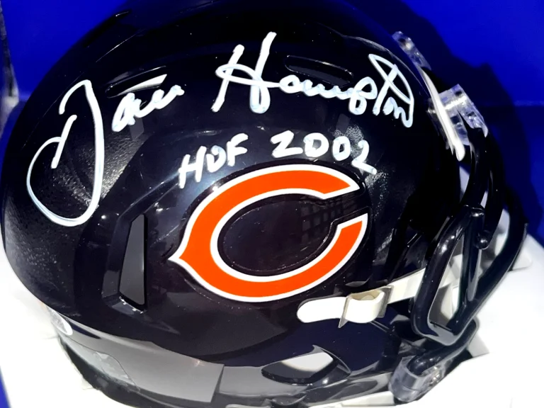 DAN HAMPTON CHICAGO BEARS HOF 2002  JSA AUTHENTICATED SIGNED MINI HELMET