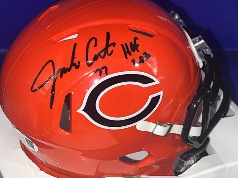JIM COVERT CHICAGO BEARS HOF 2020  JSA AUTHENTICATED SIGNED ALT MINI HELMET