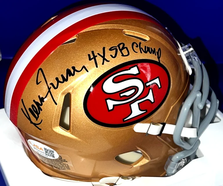 KEENA TURNER SAN FRANCISCO 49ERS 4 X SB CHAMP JSA AUTHENTIC SIGNED MINI HELMET