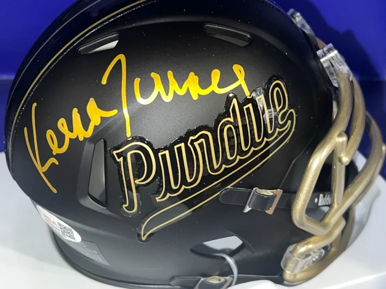 KEENA TURNER PURDUE BOILER MAKERS JSA AUTHENTICATED SIGNED MINI HELMET