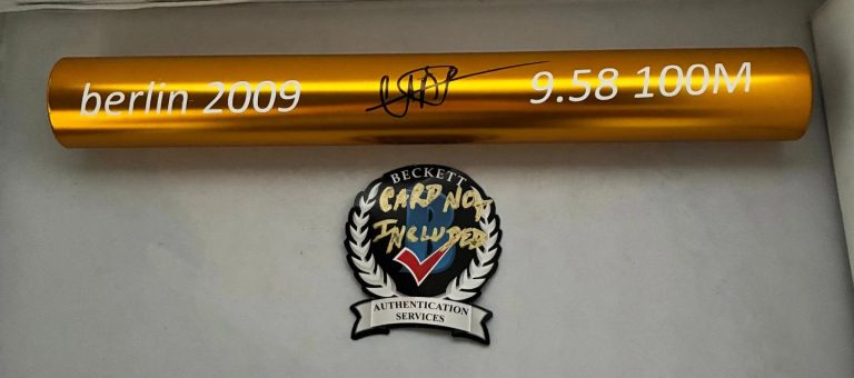 Usain Bolt Signed Baton 2009 Berlin 9.58 World Record Olympics Beckett BAS 4 COA
