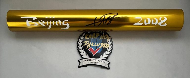 Usain Bolt Signed Baton 2008 Beijing Olympics Beckett BAS 3 COA