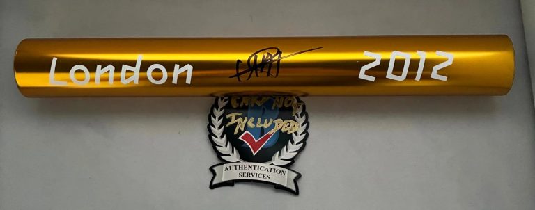 Usain Bolt Signed Baton 2012 London Olympics Beckett BAS COA