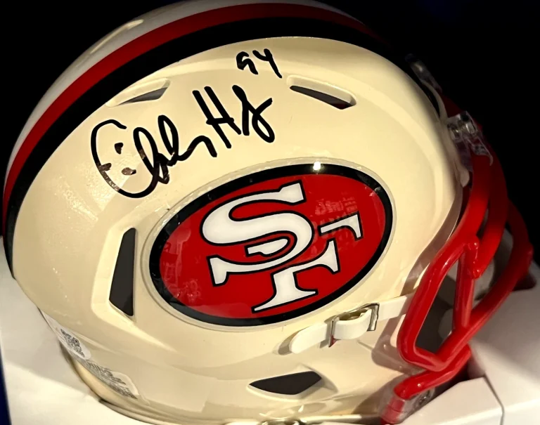 CHARLES HALEY SAN FRANCISCO 49ERS JSA AUTHENTICATED SIGNED RETRO MINI HELMET