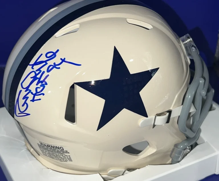 RANDY WHITE DALLAS COWBOYS HOF 94 JSA AUTHENTICATED SIGNED RETRO MINI HELMET