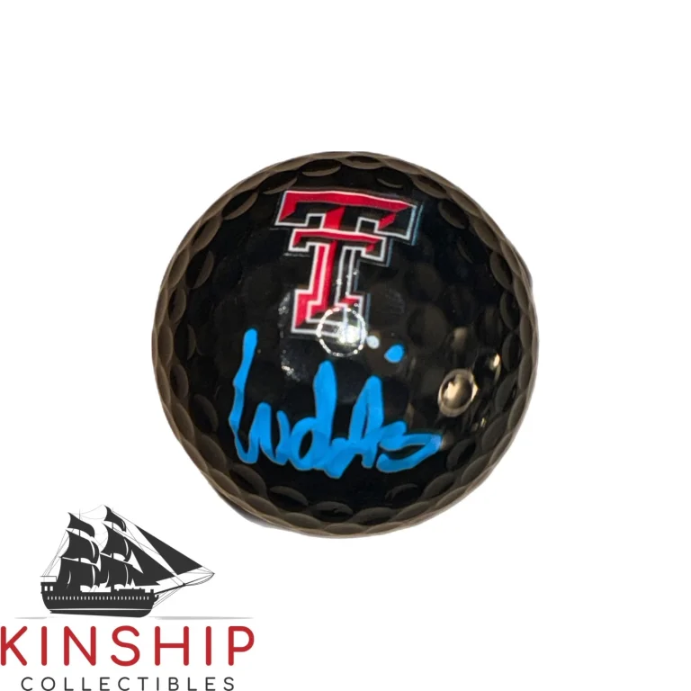 Ludvig Aberg signed Texas Tech Logo Golf Ball JSA COA PGA Masters Auto A4690