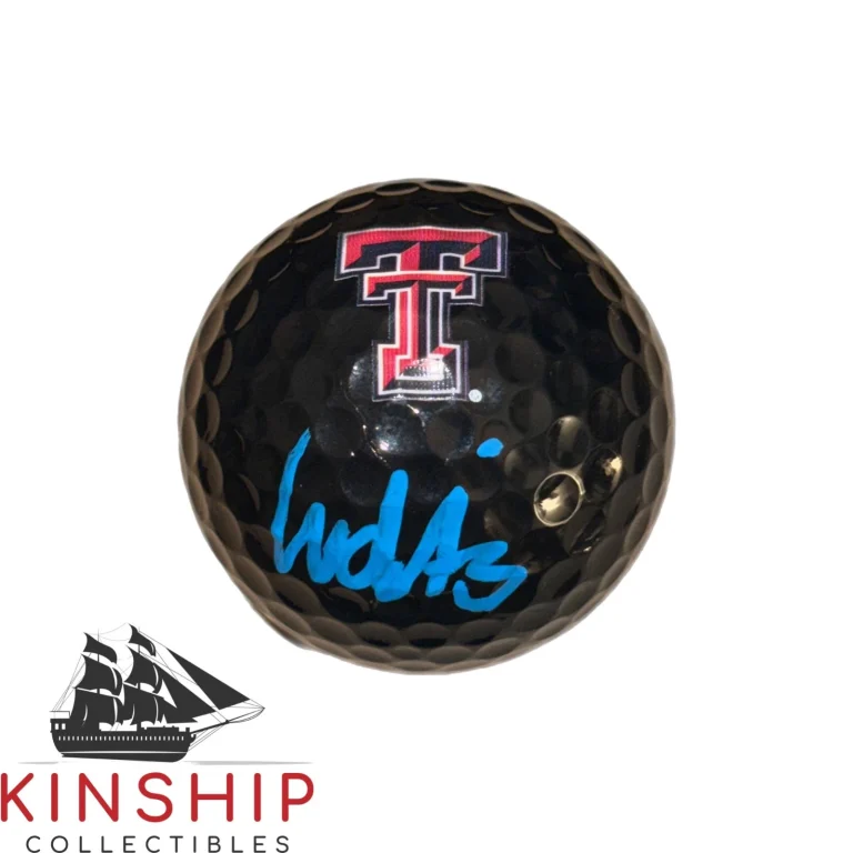 Ludvig Aberg signed Texas Tech Logo Golf Ball JSA COA PGA Masters Auto A4691