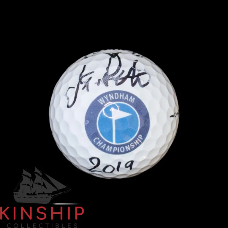 JT Poston signed Wyndham Championship Logo Golf Ball JSA COA Auto A4716