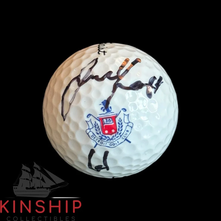 Jake Knapp signed Detroit Golf Club Logo Ball JSA COA Inscribed '61' Auto A4728