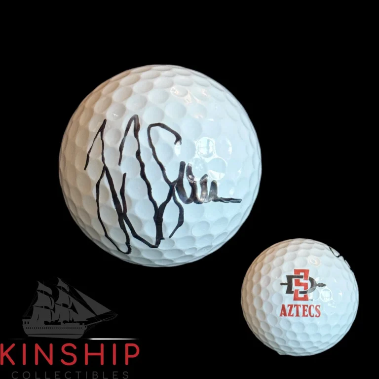 JJ Spaun signed San Diego Aztecs Logo Golf Ball JSA COA PGA College Auto A4733