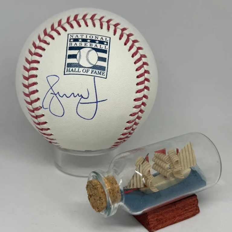 Andruw Jones signed Rawlings HOF Logo Baseball JSA COA Braves Auto A4748