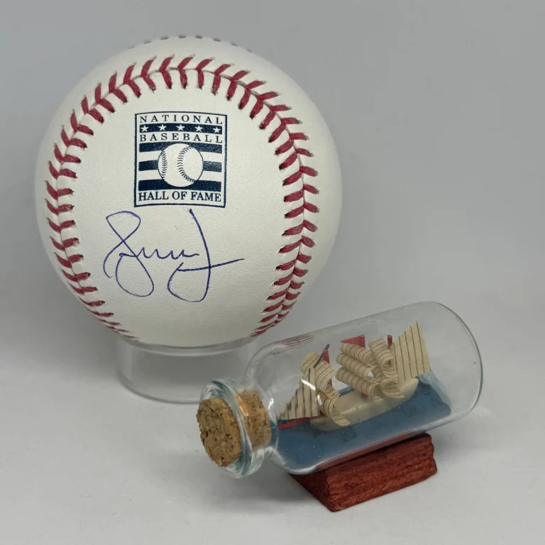Andruw Jones signed Rawlings HOF Logo Baseball JSA COA Braves Auto A4749