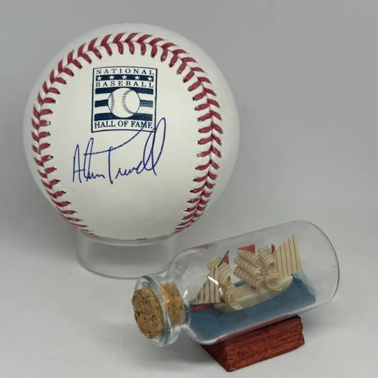 Alan Trammell signed Rawlings HOF Logo Baseball JSA COA Tigers Auto A4757