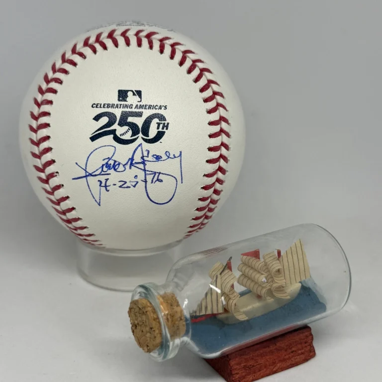 Rick Monday signed Rawlings USA 250th Logo Baseball JSA COA Inscribed Flag A4753