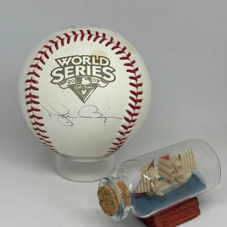 Mariano Rivera signed Rawlings 2009 World Series Logo Baseball JSA Yankees A4736