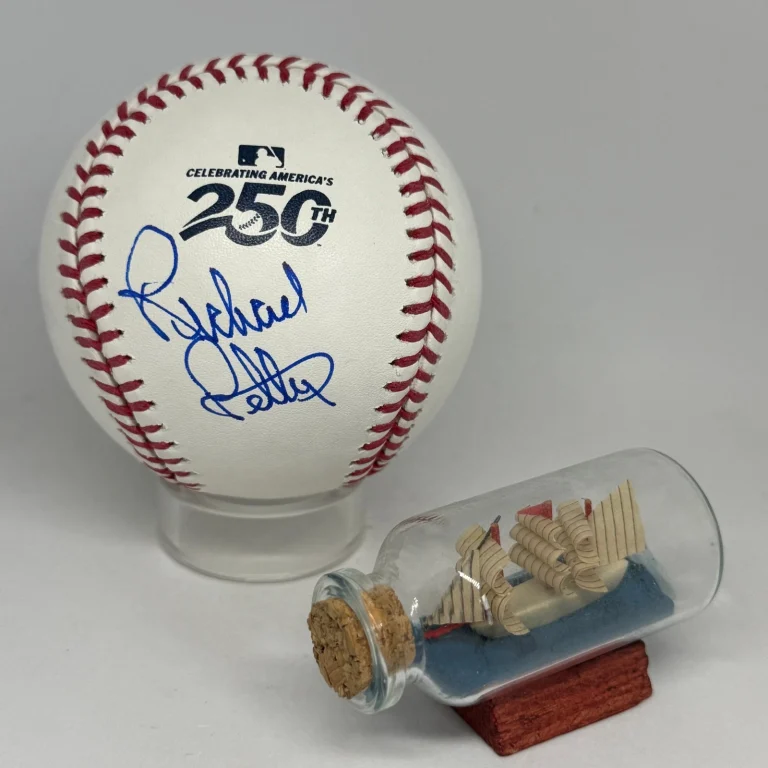 Richard Petty signed Rawlings USA 250th Logo Baseball JSA COA NASCAR Auto A4746
