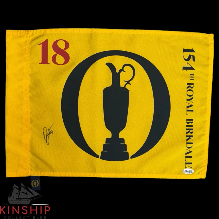 Ryan Fox signed 154th Royal Birkdale British Open Golf Flag JSA COA Auto G201
