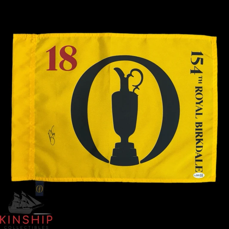 Ryan Fox signed 154th Royal Birkdale British Open Golf Flag JSA COA Auto G202