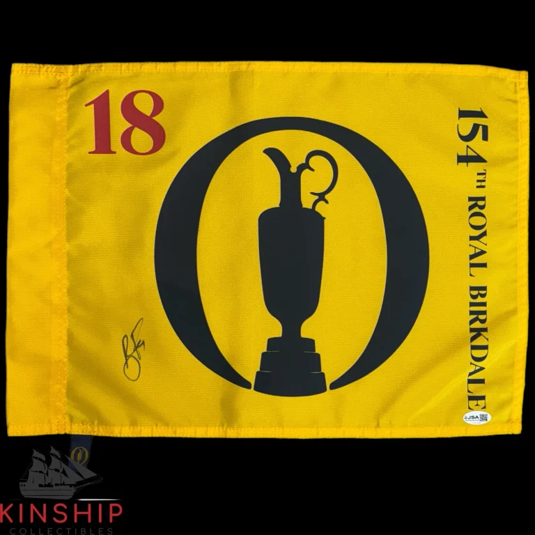 Ryan Fox signed 154th Royal Birkdale British Open Golf Flag JSA COA Auto G204