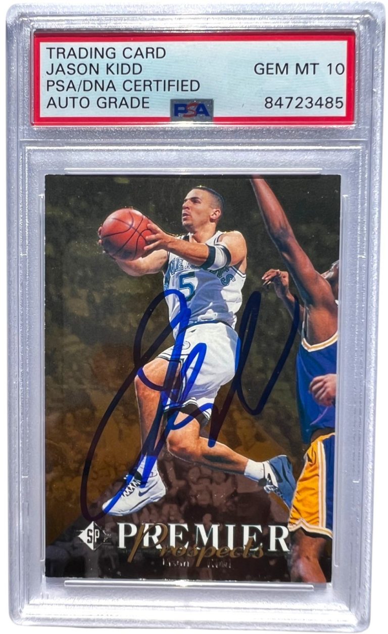Jason Kidd Signed 1994-95 Upper Deck SP Autograph Rookie Card #2 PSA/DNA Auto 10