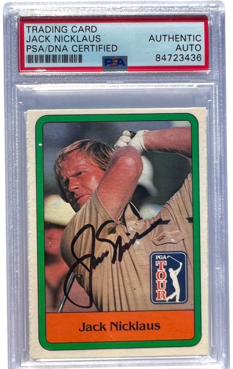 Jack Nicklaus 1981 Donruss Golf #13 Signed Rookie Card PSA/DNA AUTO