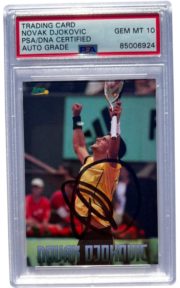Novak Djokovic Signed 2007 Ace Authentic Promo Rookie Card Psa/Dna 10 AUTO