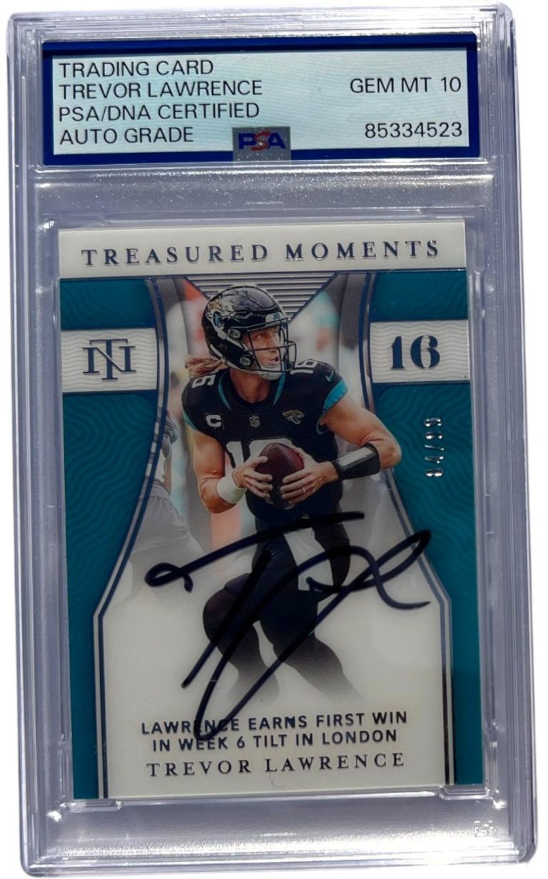 2021 National Treasures Trevor Lawrence Signed Treasured Moments RC Psa Auto 10